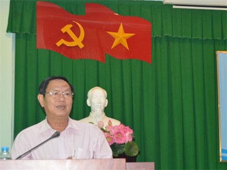 Ông Lê Văn Tâm, Phó Chủ tịch thường trực UBND thành phố, phát biểu chỉ đạo tại hội nghị. Ảnh: Thúy Duy
