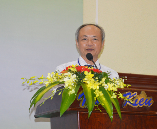 Tiến sĩ Nguyễn Phương Toại, Phó Hiệu trưởng Trường Cao đẳng Y tế Cần Thơ, phát biểu khai mạc.