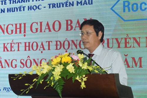 BS.CKII Cao Minh Chu, Phó Giám đốc Sở Y tế TP Cần Thơ phát biểu tại hội nghị.