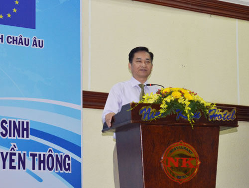 Tiến sĩ Lê Cảnh Nhạc, Phó Tổng cục trưởng Tổng cục Dân số - KHHGĐ, phát biểu khai mạc.
