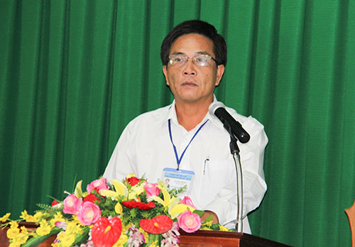 BS.CKII Lý Ngọc Trung, Phó Giám đốc Trung tâm Kiểm soát bệnh tật, phát biểu khai mạc.