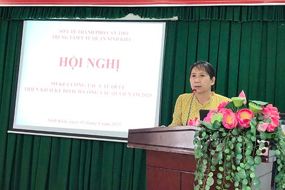 Bà Phạm Thị Trúc Vân, Phó Giám đốc phụ trách, điều hành phát biểu chỉ đạo tại hội nghị. Ảnh: Văn Toàn